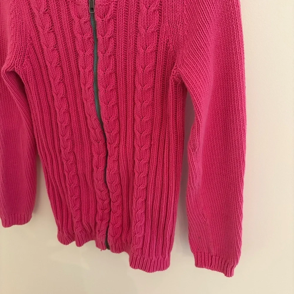 Garnet Hill Kids Cabled Zip Up